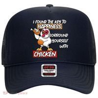 I Found The Key To Happiness, Surround Yourself With Chickens Hat thumb 0