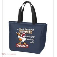 I Found The Key To Happiness, Surround Yourself With Chickens Tote Bag thumb 3
