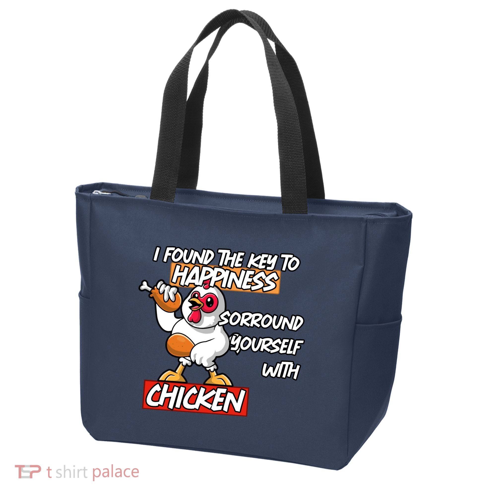 I Found The Key To Happiness, Surround Yourself With Chickens Tote Bag