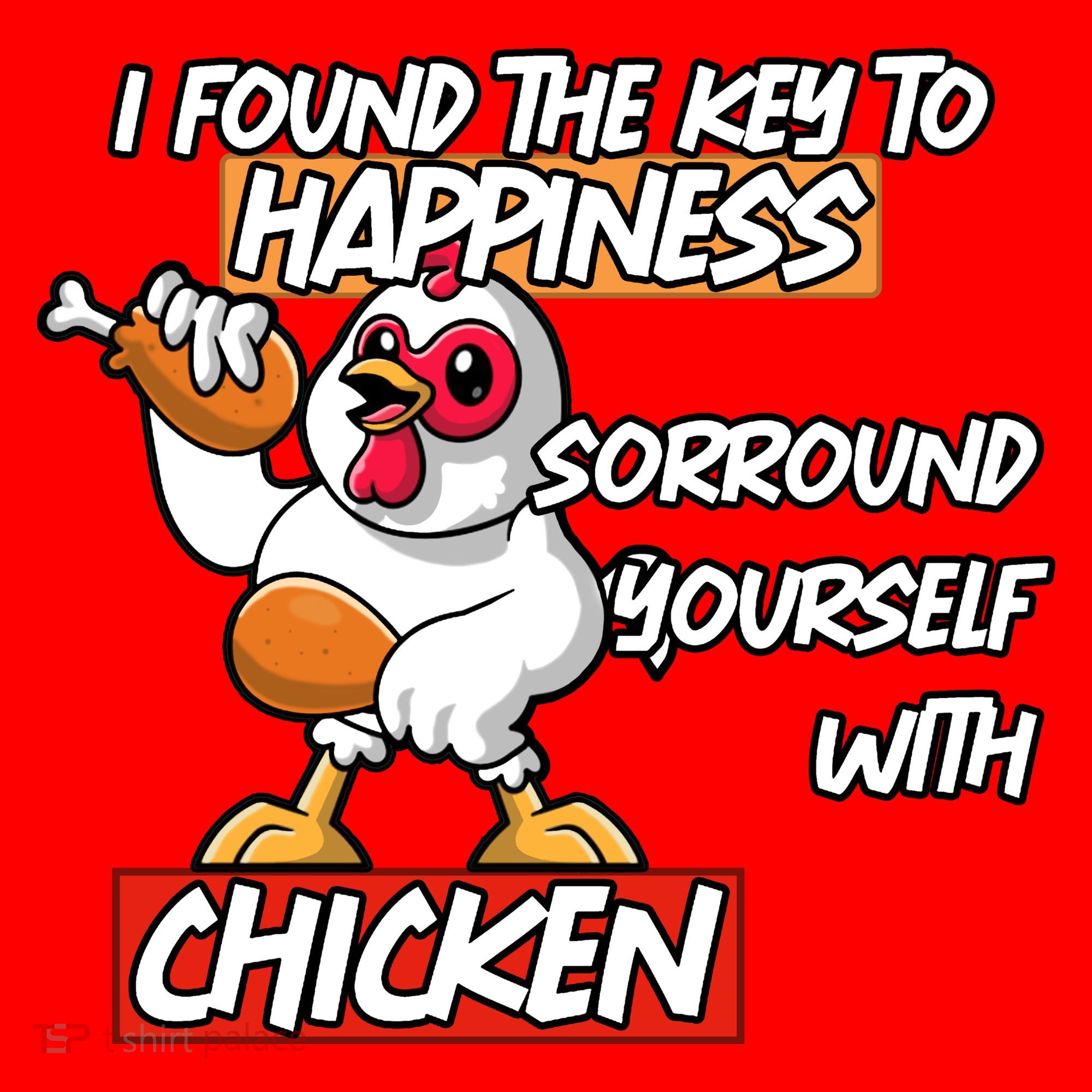 I Found The Key To Happiness, Surround Yourself With Chickens Santa Hat