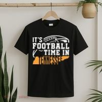 ItS Football Time In Tennessee Orange And White T-Shirt thumb 2