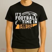 ItS Football Time In Tennessee Orange And White T-Shirt thumb 3