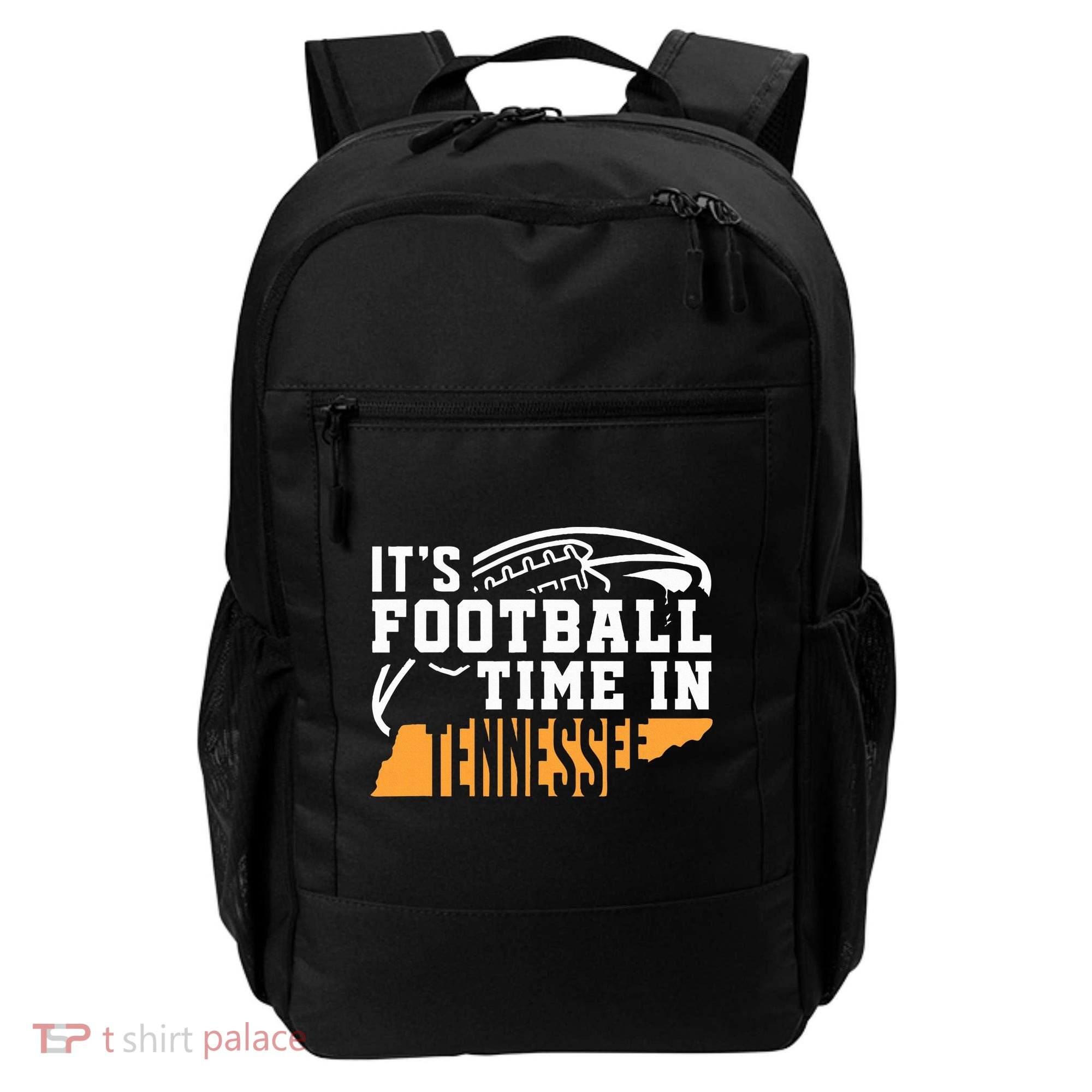 ItS Football Time In Tennessee Orange And White Backpack