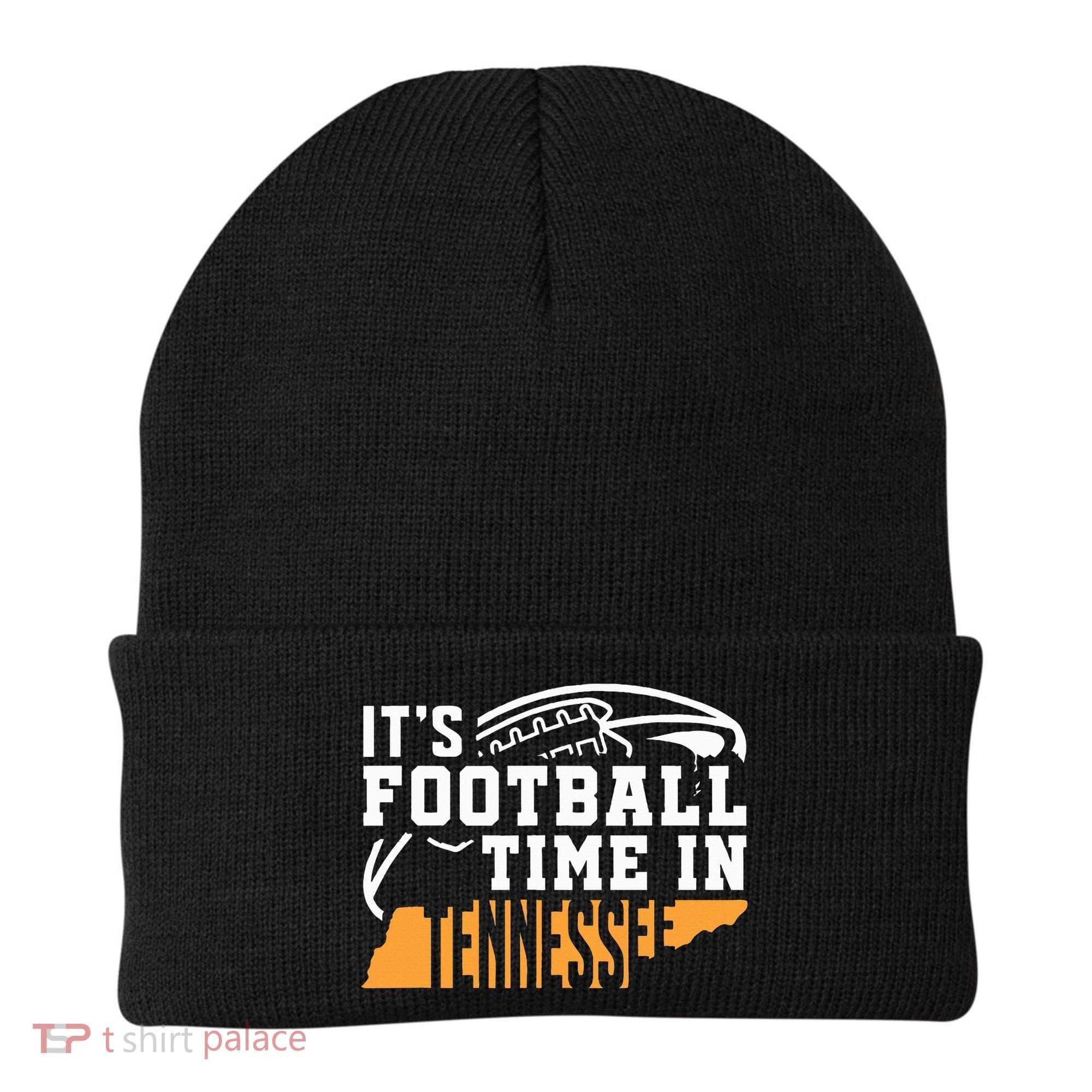 ItS Football Time In Tennessee Orange And White Beanie
