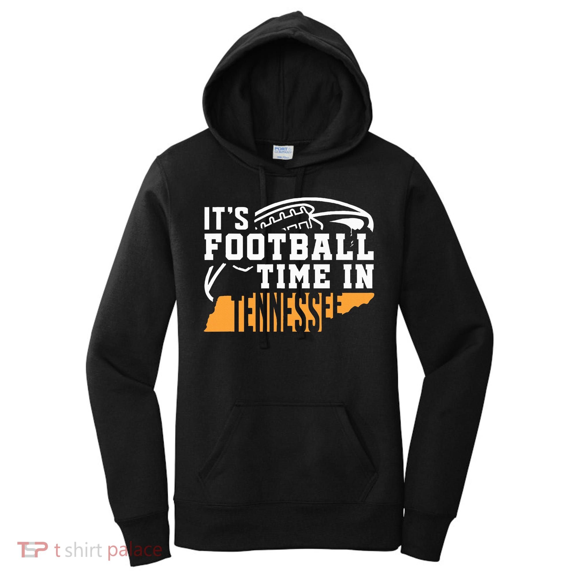 ItS Football Time In Tennessee Orange And White Women's Hoodie