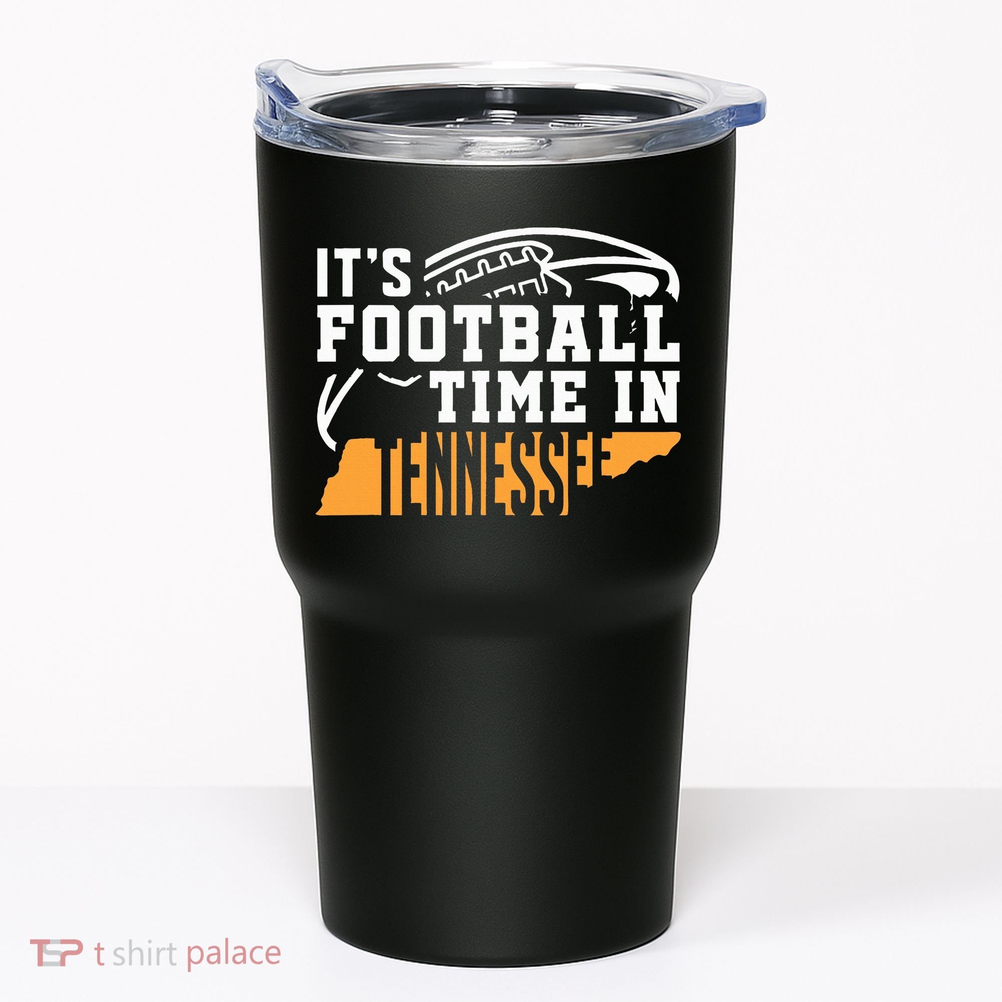 ItS Football Time In Tennessee Orange And White Tumbler