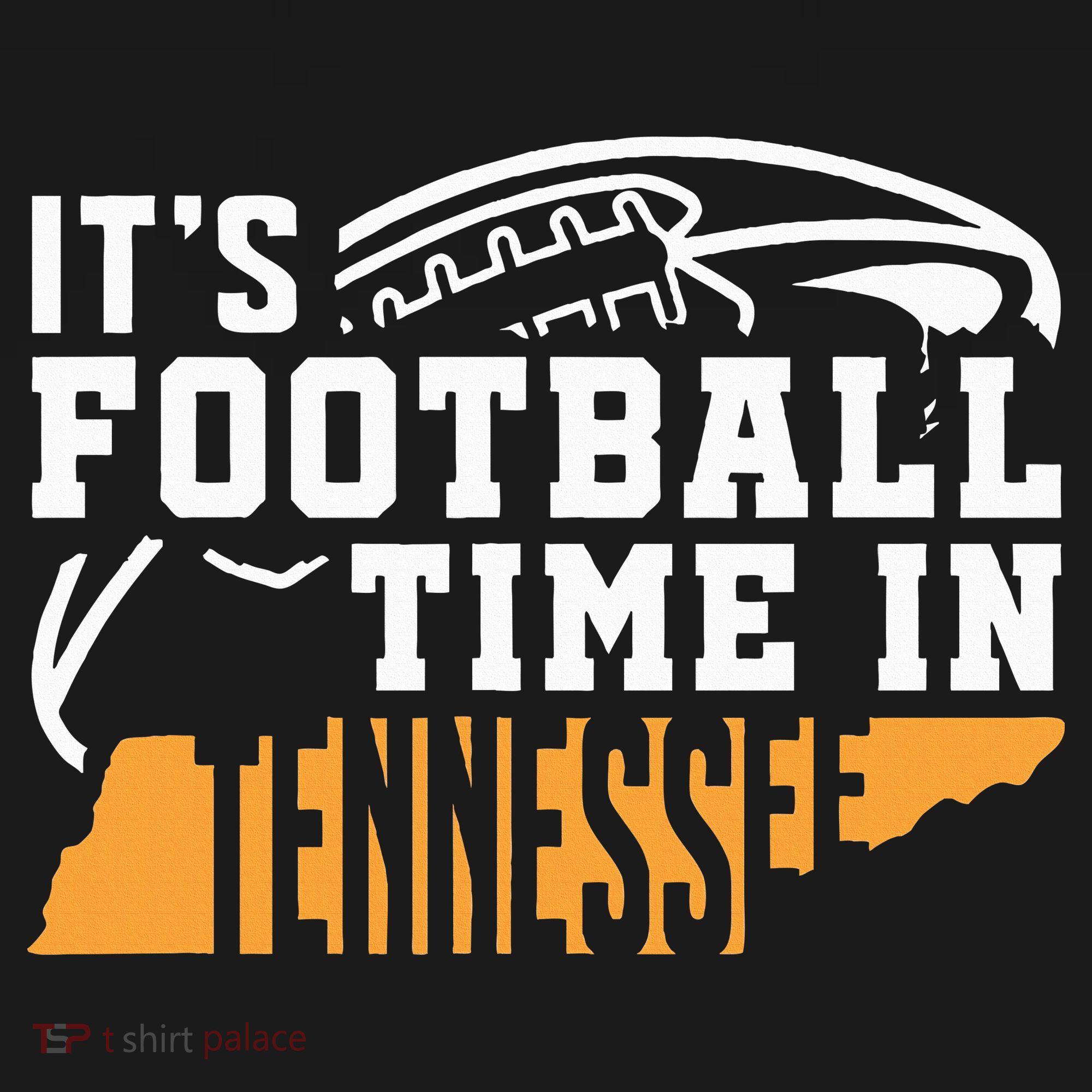 ItS Football Time In Tennessee Orange And White Women's Tank Top