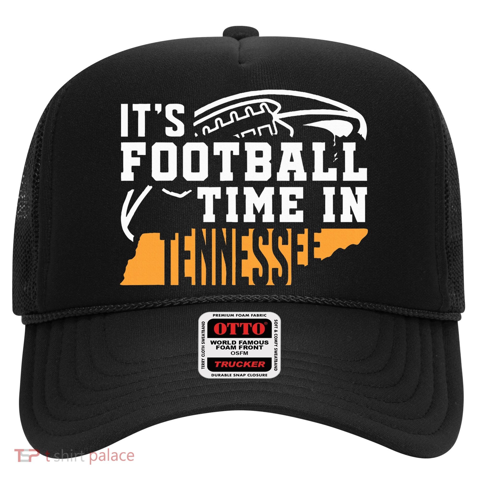 ItS Football Time In Tennessee Orange And White Hat