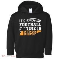 ItS Football Time In Tennessee Orange And White Toddler Hoodie thumb 0