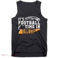 ItS Football Time In Tennessee Orange And White Tank Top thumb 0
