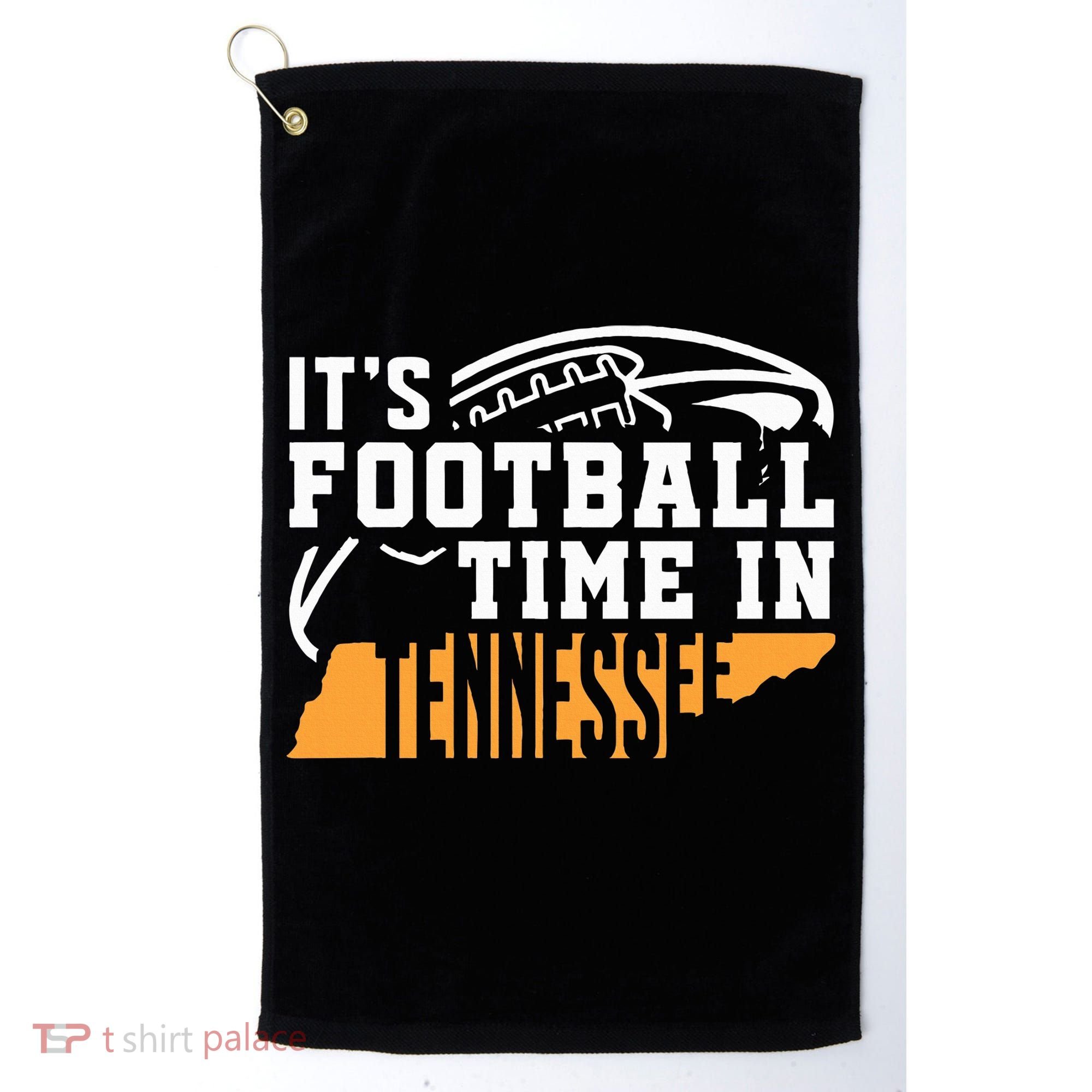 ItS Football Time In Tennessee Orange And White Golf Towel