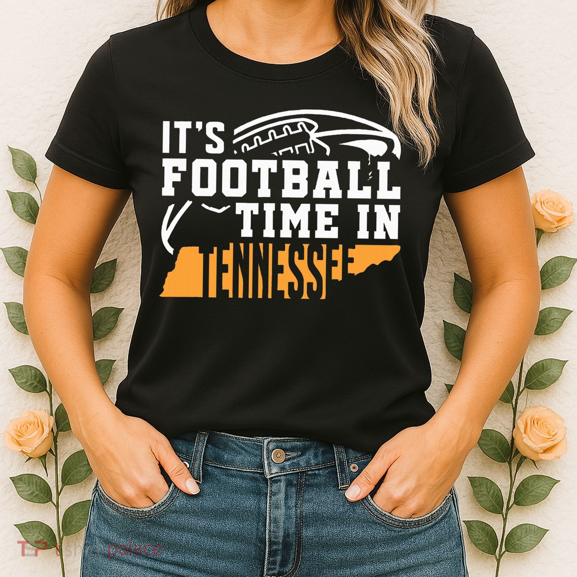 ItS Football Time In Tennessee Orange And White Women's T-Shirt