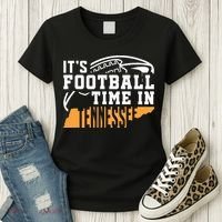 ItS Football Time In Tennessee Orange And White Women's T-Shirt thumb 3