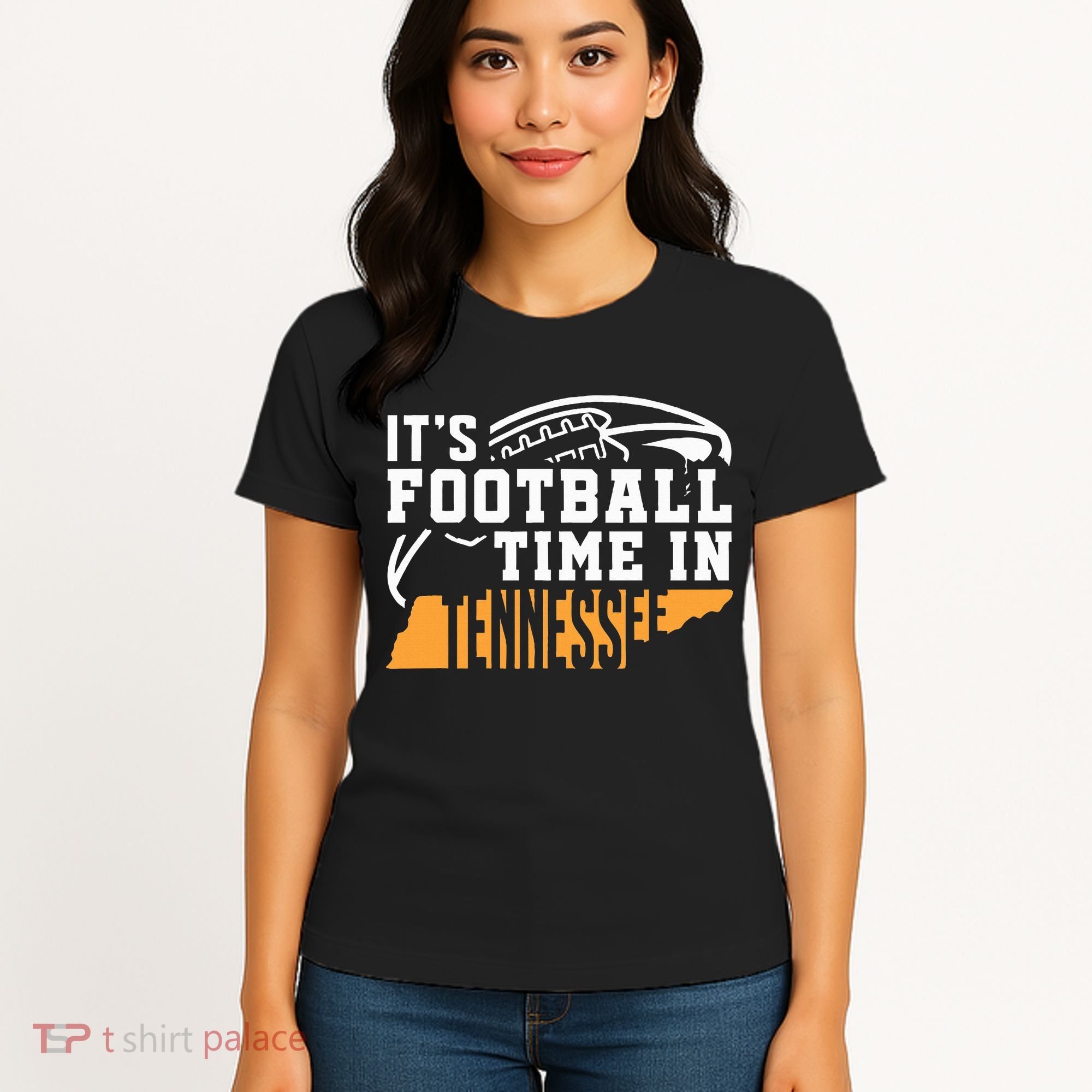 ItS Football Time In Tennessee Orange And White Women's T-Shirt