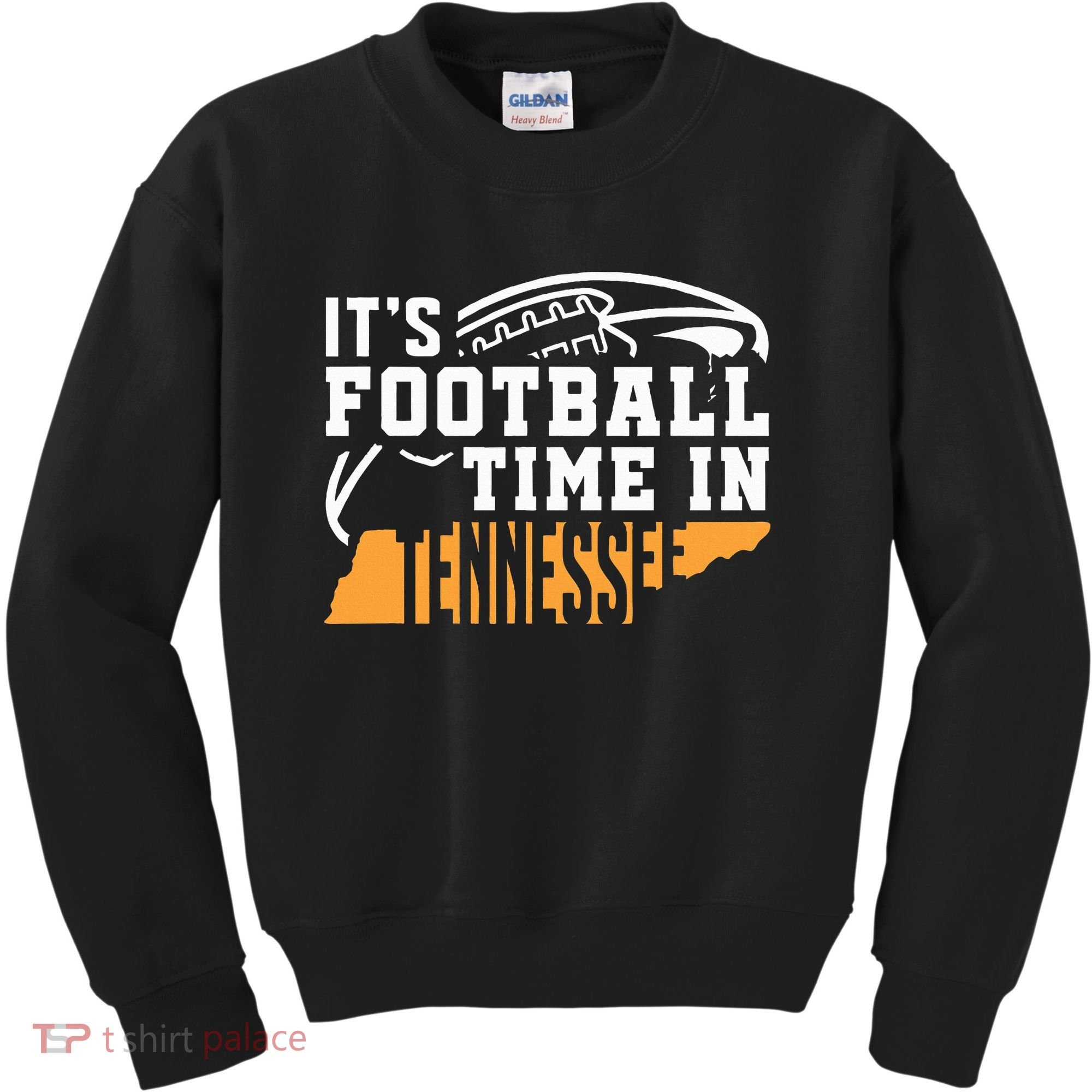ItS Football Time In Tennessee Orange And White Kids Sweatshirt