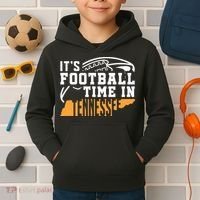 ItS Football Time In Tennessee Orange And White Kids Hoodie thumb 2
