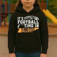 ItS Football Time In Tennessee Orange And White Kids Hoodie thumb 3