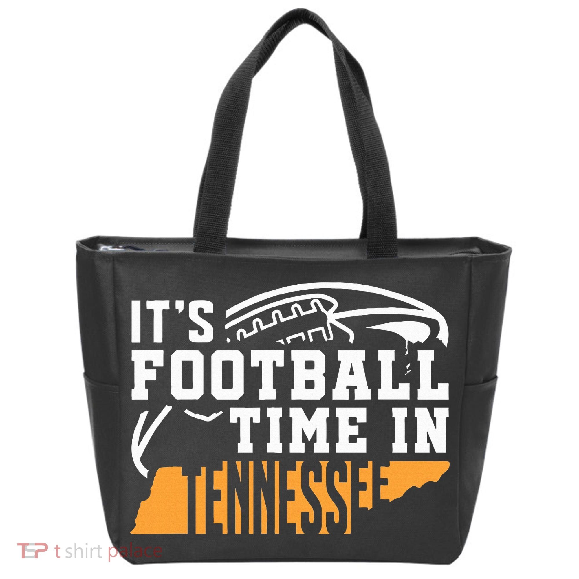 ItS Football Time In Tennessee Orange And White Tote Bag