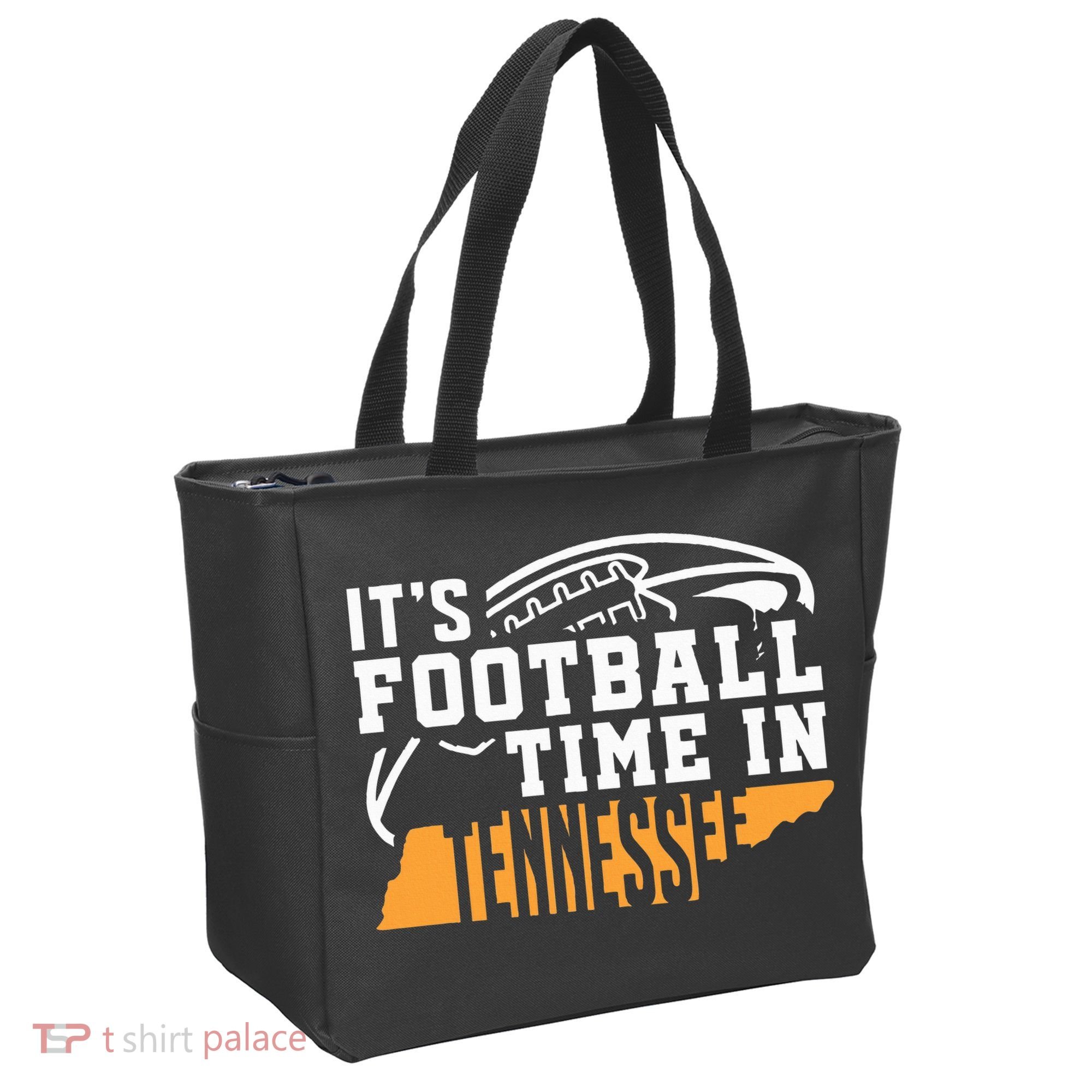 ItS Football Time In Tennessee Orange And White Tote Bag