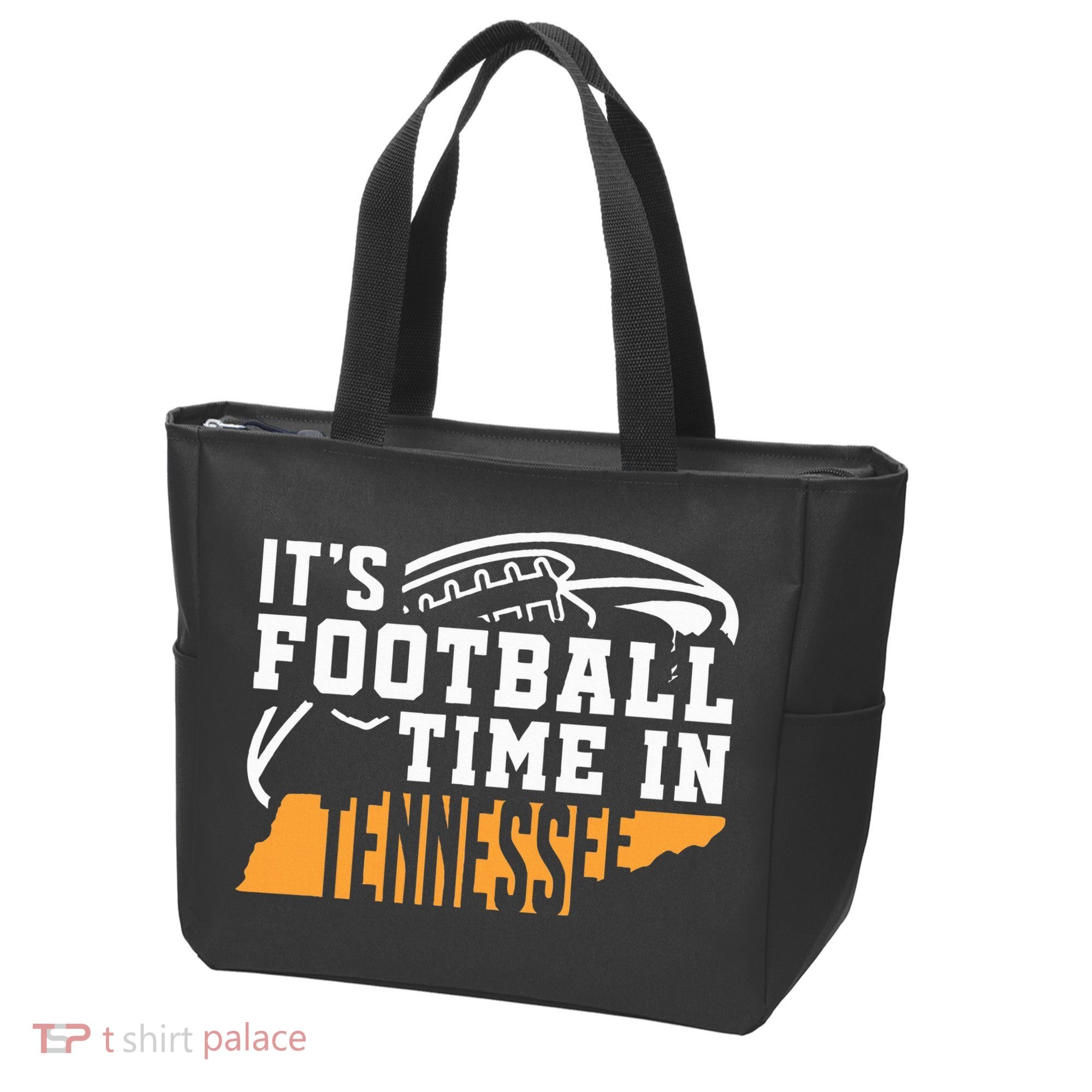 ItS Football Time In Tennessee Orange And White Tote Bag
