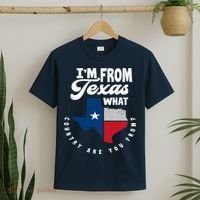 I'm From Texas What Country Are From Proud Texan T-Shirt thumb 2