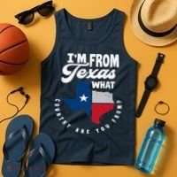 I'm From Texas What Country Are From Proud Texan Tank Top thumb 4