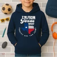 I'm From Texas What Country Are From Proud Texan Kids Hoodie thumb 2