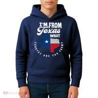I'm From Texas What Country Are From Proud Texan Kids Hoodie thumb 4