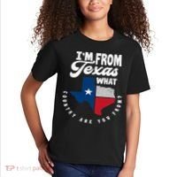 I'm From Texas What Country Are From Proud Texan Kids T-Shirt thumb 2
