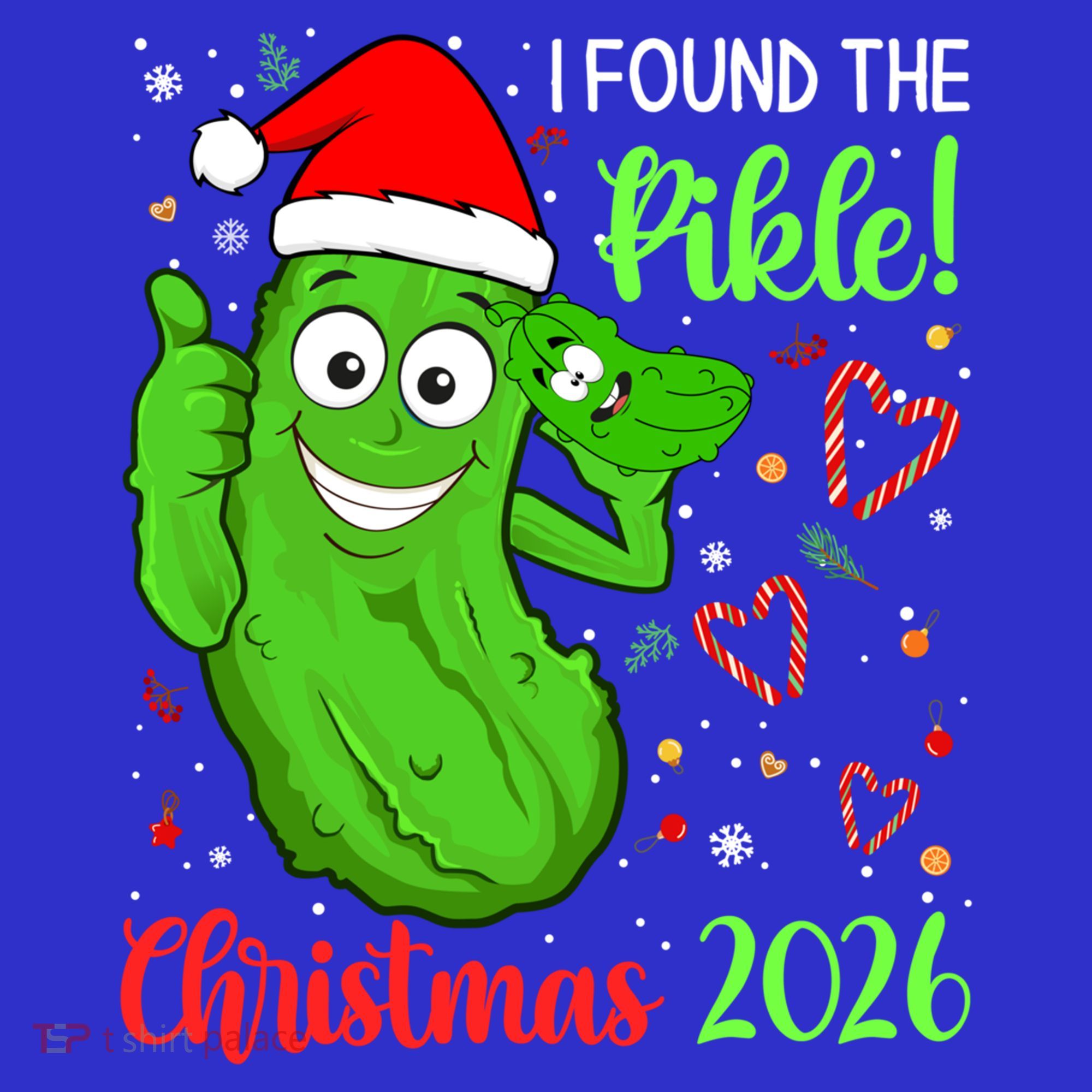 I Found The Pickle Christmas 2026 Funny Xmas Party Meaningful Gift Women's Tank Top