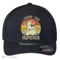 I Found This Humerus Halloween Nurse Nursing Ghost Humorous Flexfit Unipanel Trucker Cap thumb 0