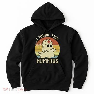 I Found This Humerus Halloween Nurse Nursing Ghost Humorous Hoodie