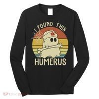 I Found This Humerus Halloween Nurse Nursing Ghost Humorous Long Sleeve Shirt thumb 0