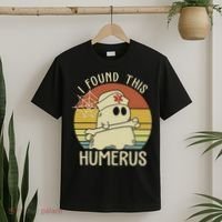 I Found This Humerus Halloween Nurse Nursing Ghost Humorous T-Shirt thumb 2
