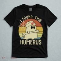 I Found This Humerus Halloween Nurse Nursing Ghost Humorous T-Shirt thumb 5
