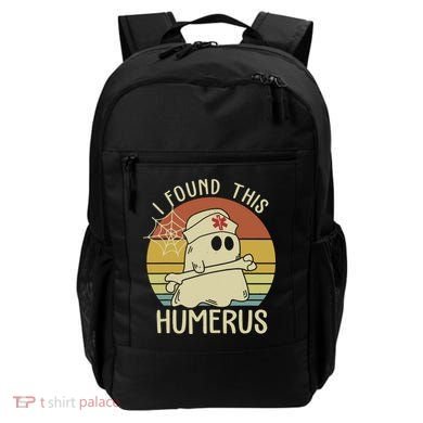 I Found This Humerus Halloween Nurse Nursing Ghost Humorous Backpack