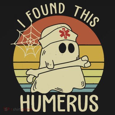 I Found This Humerus Halloween Nurse Nursing Ghost Humorous Drawstring Bag