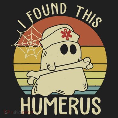 I Found This Humerus Halloween Nurse Nursing Ghost Humorous Women's Dry Zone Grid Polo