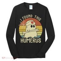 I Found This Humerus Halloween Nurse Nursing Ghost Humorous Tall Long Sleeve Shirt thumb 0