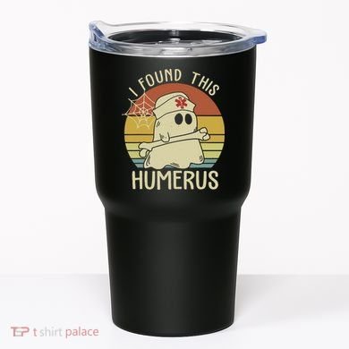 I Found This Humerus Halloween Nurse Nursing Ghost Humorous Tumbler