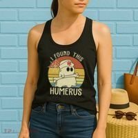 I Found This Humerus Halloween Nurse Nursing Ghost Humorous Women's Tank Top thumb 2