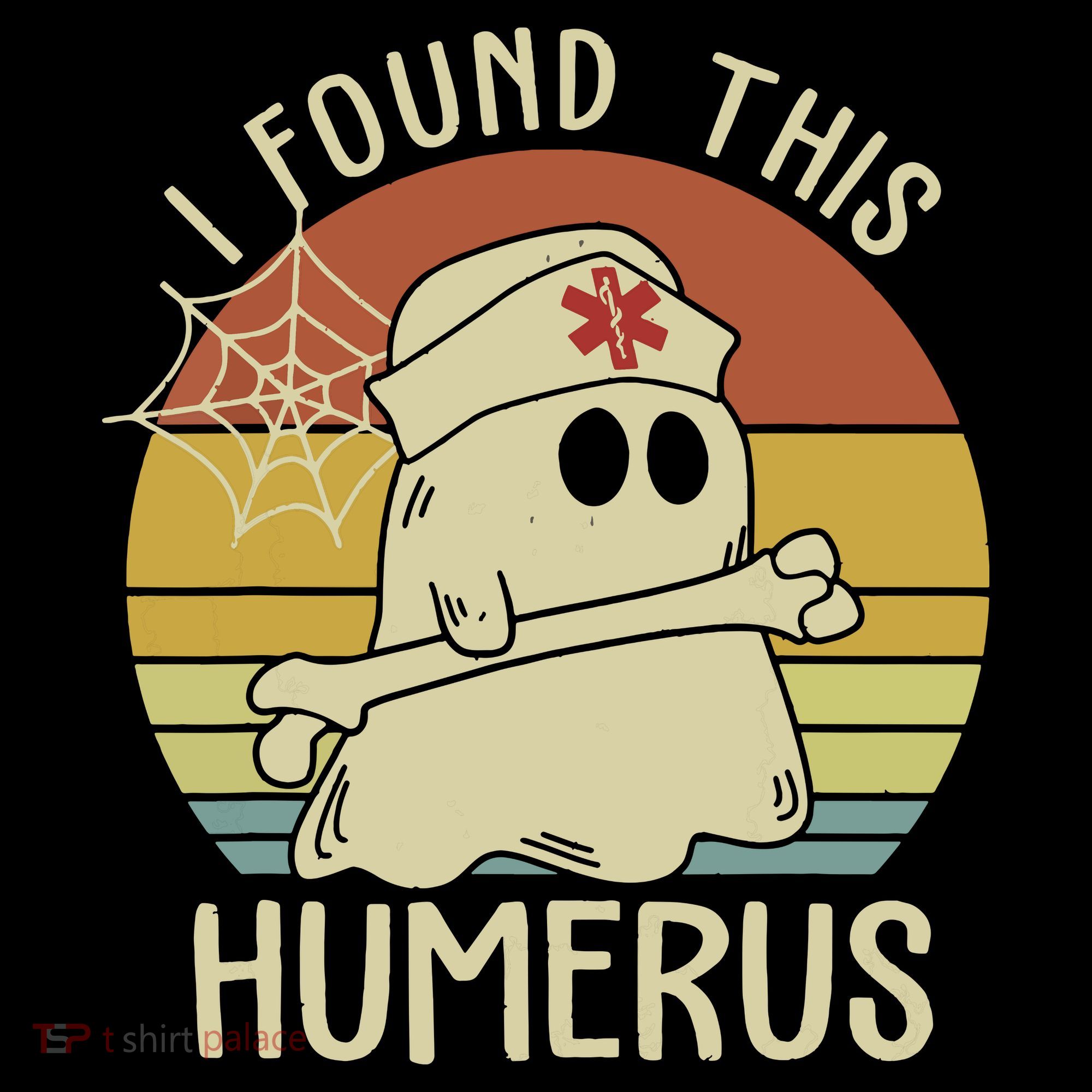 I Found This Humerus Halloween Nurse Nursing Ghost Humorous Baby Bodysuit