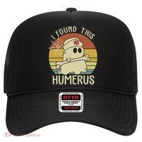 I Found This Humerus Halloween Nurse Nursing Ghost Humorous Hat thumb 0