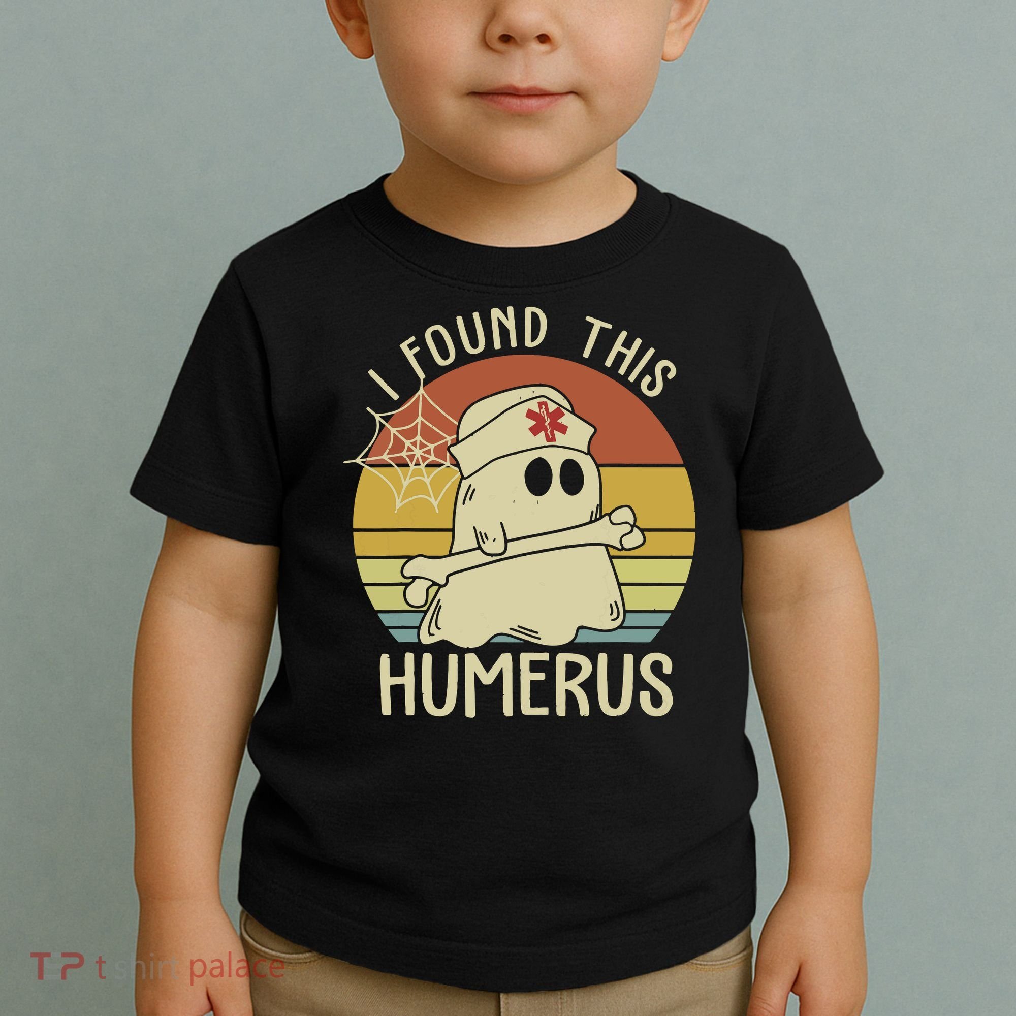 I Found This Humerus Halloween Nurse Nursing Ghost Humorous Toddler T-Shirt