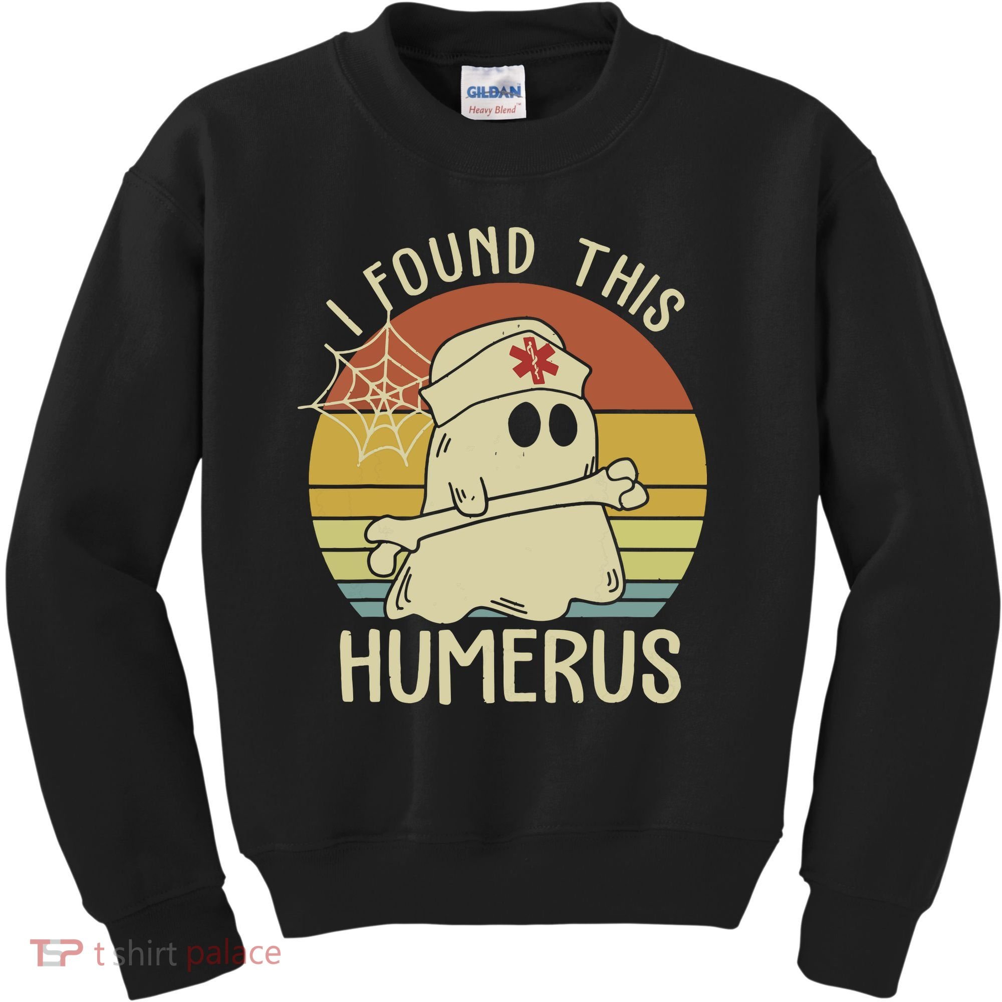 I Found This Humerus Halloween Nurse Nursing Ghost Humorous Kids Sweatshirt