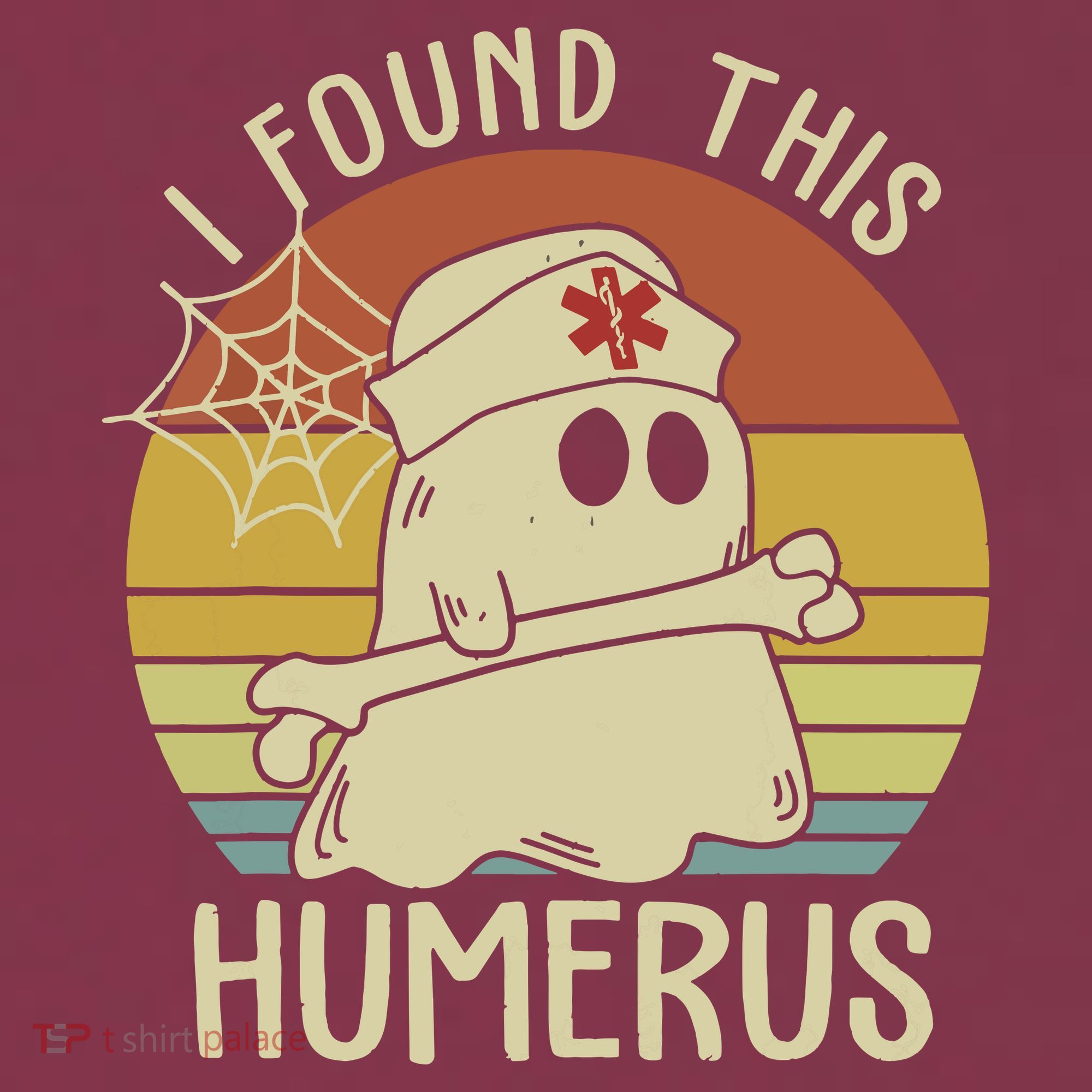 I Found This Humerus Halloween Nurse Nursing Ghost Humorous 16oz Travel Tumbler