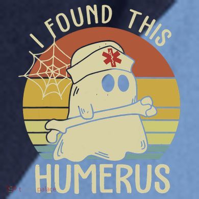 I Found This Humerus Halloween Nurse Nursing Ghost Humorous Raglan Baseball Sleeve Shirt