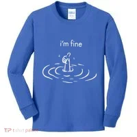 IM Fine Thumbs Up Kids Long Sleeve Shirt thumb 0