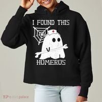 I Found This Humerus Ladies Heavyweight Boxy Pullover Hoodie thumb 0
