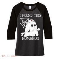 I Found This Humerus Women's Tri-Blend 3/4-Sleeve Raglan Shirt thumb 0